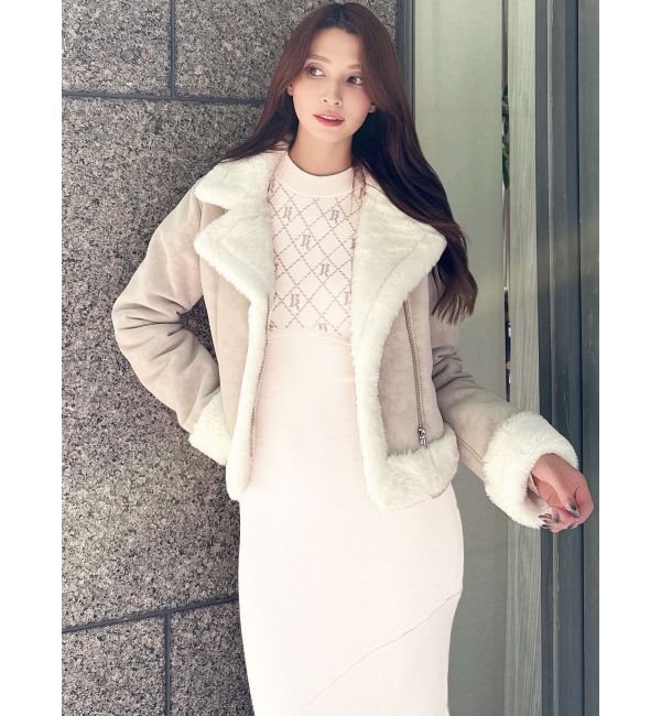 RESEXXY「ヴィンテージライクフェイクファーブルゾン」|ブルゾン・スタジャン|