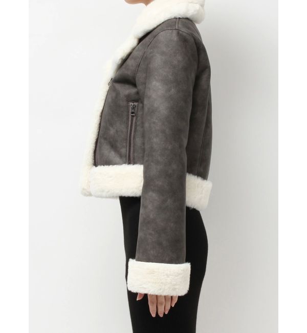 RESEXXY「ヴィンテージライクフェイクファーブルゾン」|ブルゾン・スタジャン|