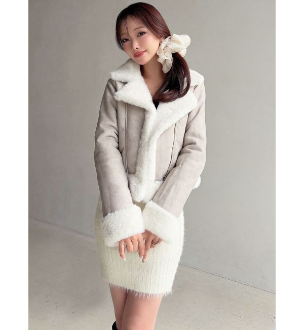 RESEXXY「ヴィンテージライクフェイクファーブルゾン」|ブルゾン・スタジャン|