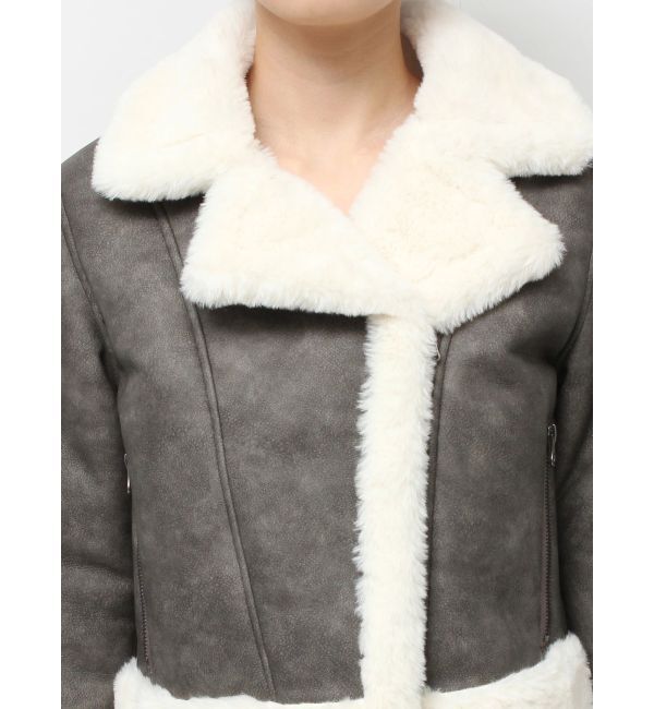 RESEXXY「ヴィンテージライクフェイクファーブルゾン」|ブルゾン・スタジャン|