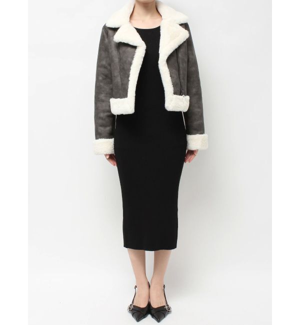 RESEXXY「ヴィンテージライクフェイクファーブルゾン」|ブルゾン・スタジャン|