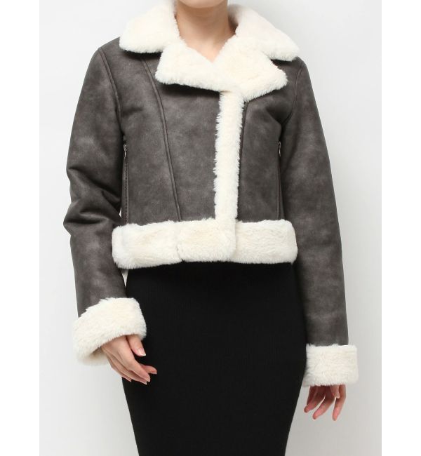 RESEXXY「ヴィンテージライクフェイクファーブルゾン」|ブルゾン・スタジャン|