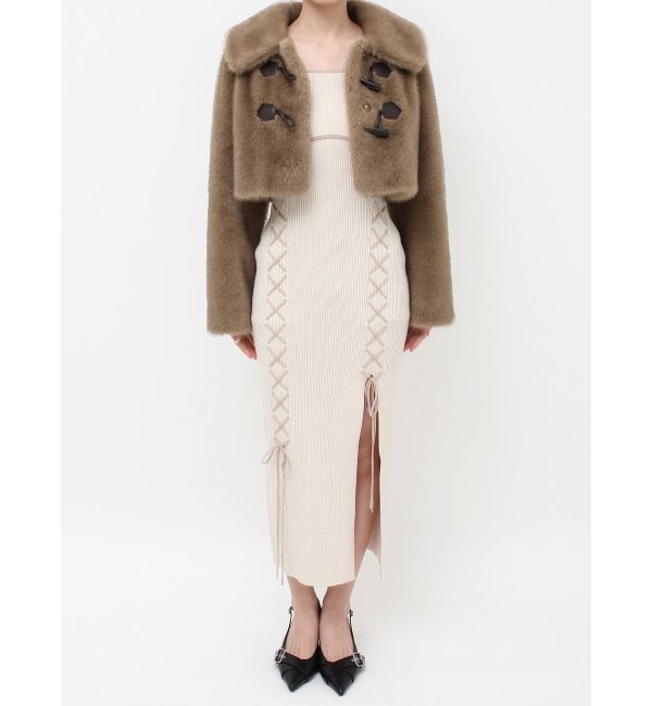 RESEXXY「フェイクファーダッフルブルゾン」|ブルゾン・スタジャン|