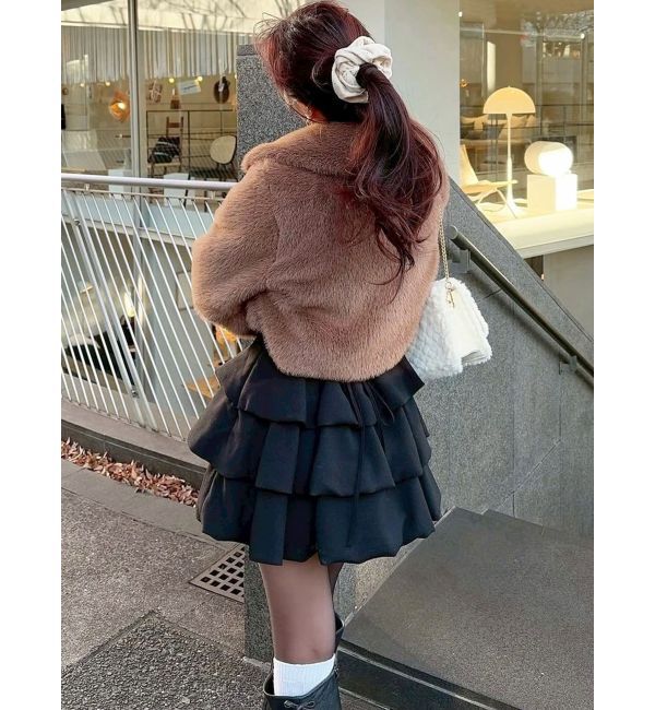 RESEXXY「フェイクファーダッフルブルゾン」|ブルゾン・スタジャン|