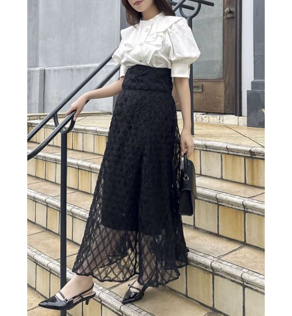 dazzlin「チェックチュールコルセットスカート」|スカート|