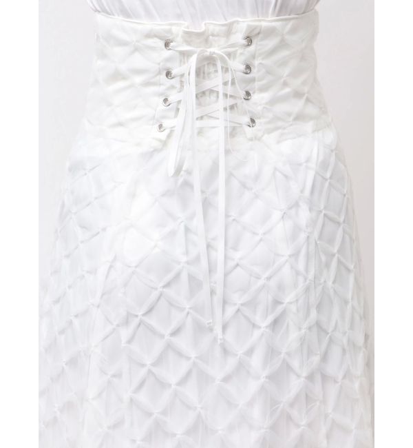 dazzlin「チェックチュールコルセットスカート」|スカート|