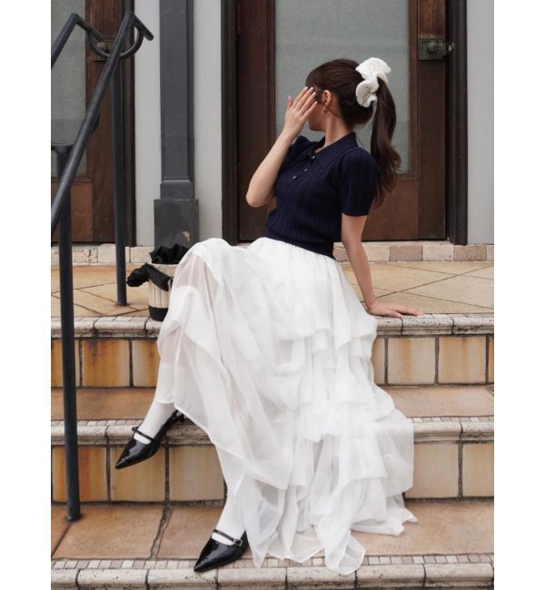 dazzlin「【追加生産分】ランダムタックバルーンスカート」|スカート|