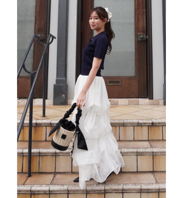 dazzlin「【追加生産分】ランダムタックバルーンスカート」|スカート|