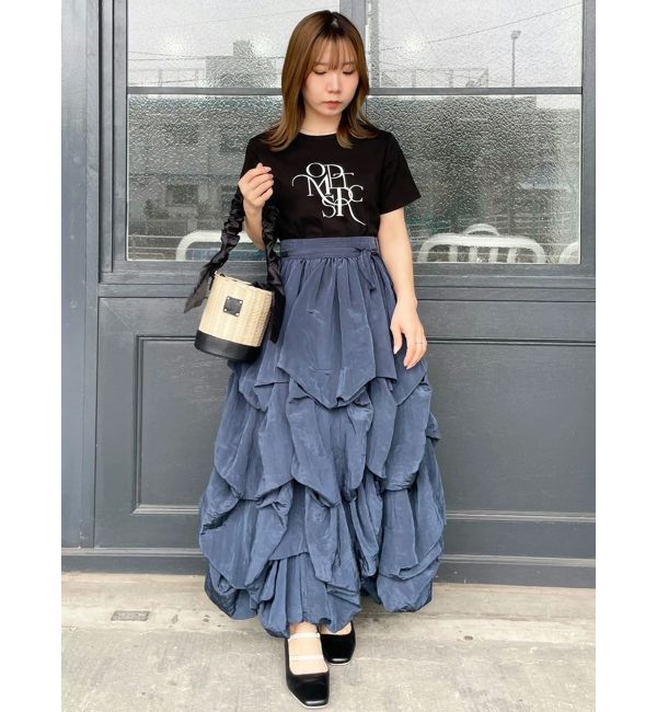 dazzlin「【追加生産分】ランダムタックバルーンスカート」|スカート|