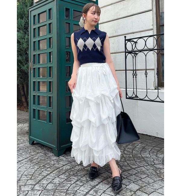 dazzlin「【追加生産分】ランダムタックバルーンスカート」|スカート|