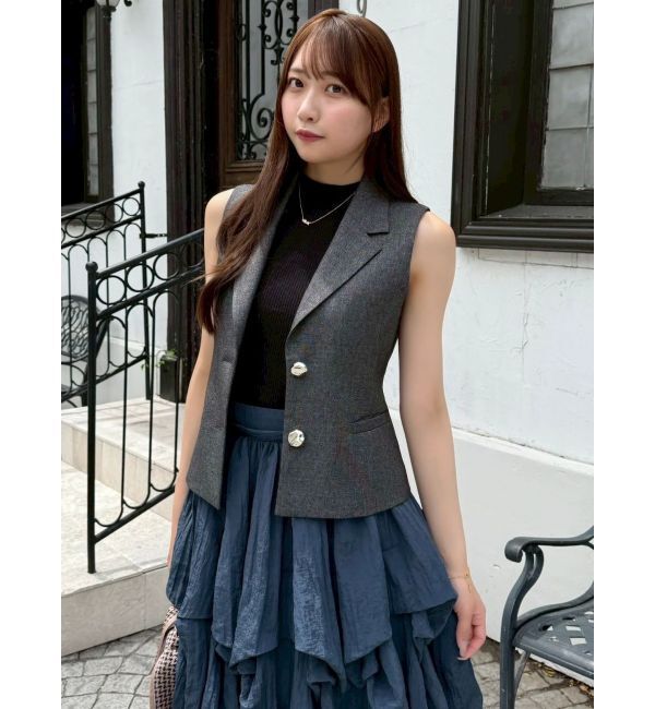 dazzlin「【追加生産分】ランダムタックバルーンスカート」|スカート|