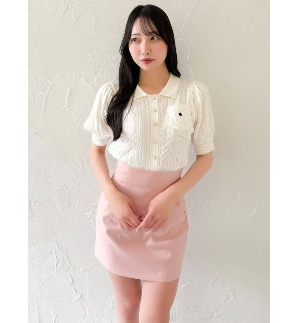 dazzlin「【POLO BCSコラボ/再生産】ポロカーデニットトップス」|ニット・セーター|