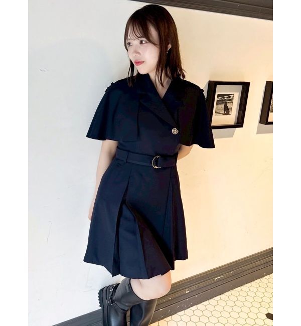 dazzlin「【WEB限定カラーあり】ケープトレンチミニワンピース」|ワンピース|