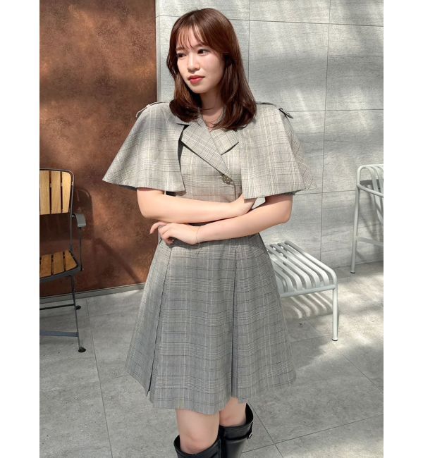 dazzlin「【WEB限定カラーあり】ケープトレンチミニワンピース」|ワンピース|