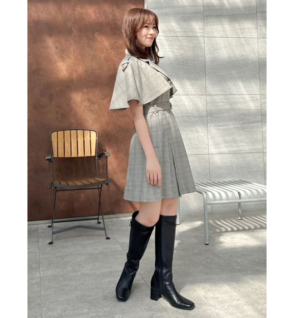 dazzlin「【WEB限定カラーあり】ケープトレンチミニワンピース」|ワンピース|