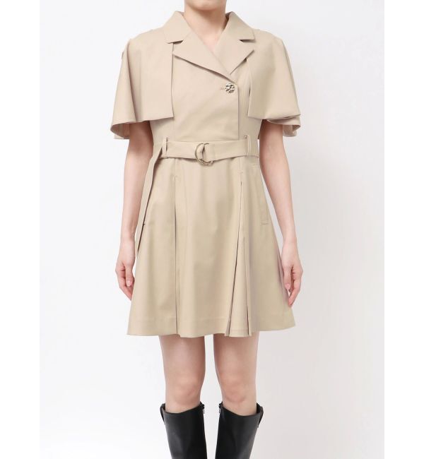 dazzlin「【WEB限定カラーあり】ケープトレンチミニワンピース」|ワンピース|