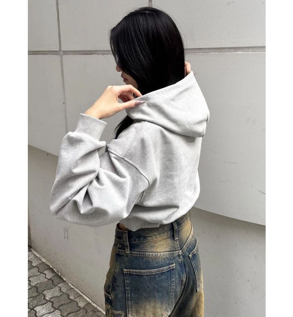 EMODA「ストリングハートクロップパーカー」|パーカー|