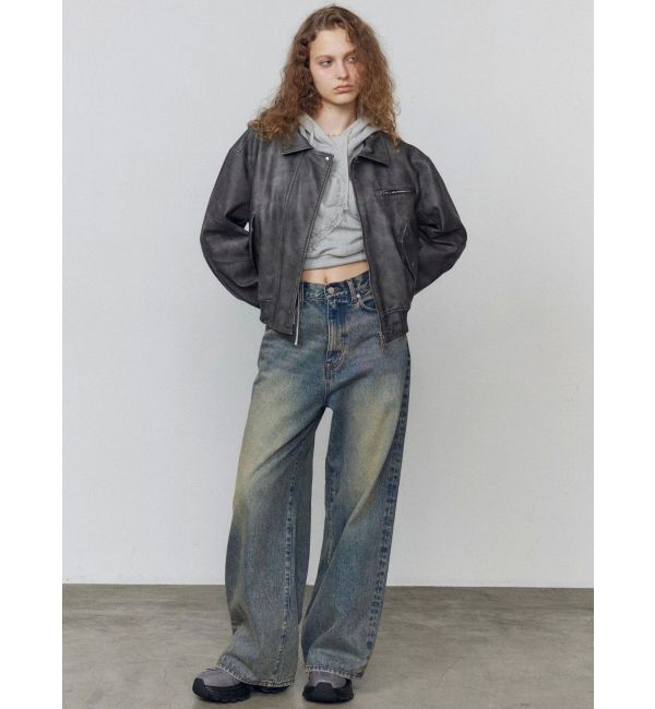 EMODA「ストリングハートクロップパーカー」|パーカー|