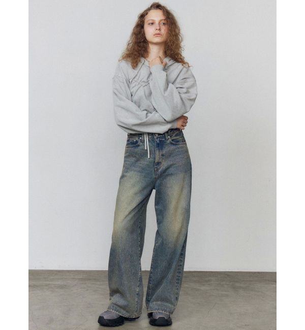 EMODA「ストリングハートクロップパーカー」|パーカー|