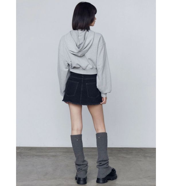 EMODA「ストリングハートクロップパーカー」|パーカー|