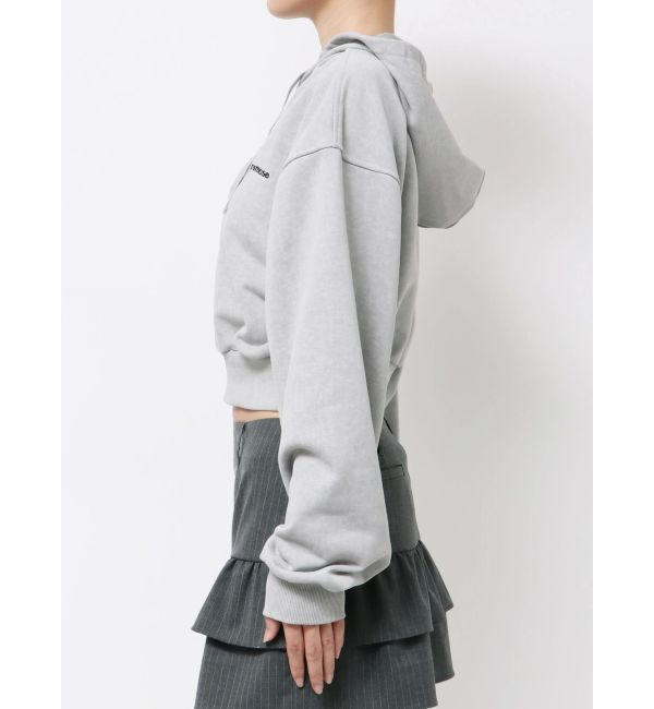 EMODA「ストリングハートクロップパーカー」|パーカー|