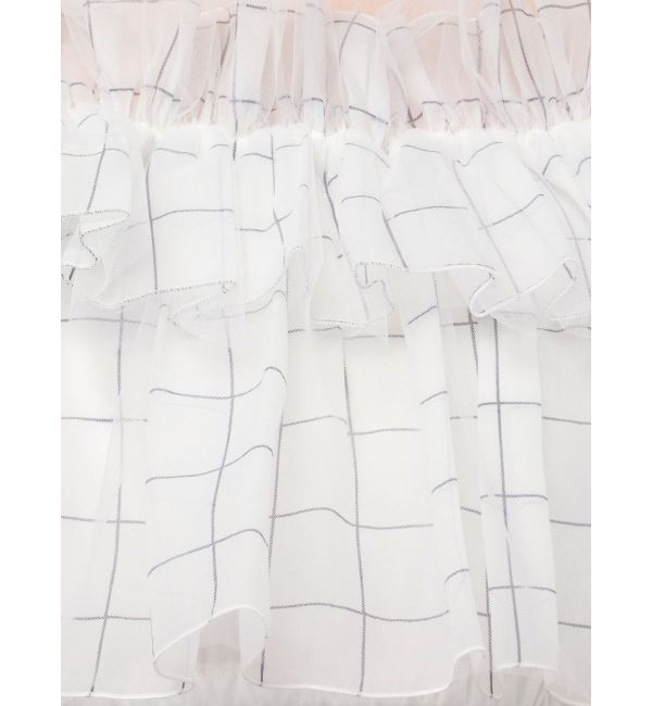 MERCURYDUO「チュールフリルトップス」|シャツ・ブラウス|