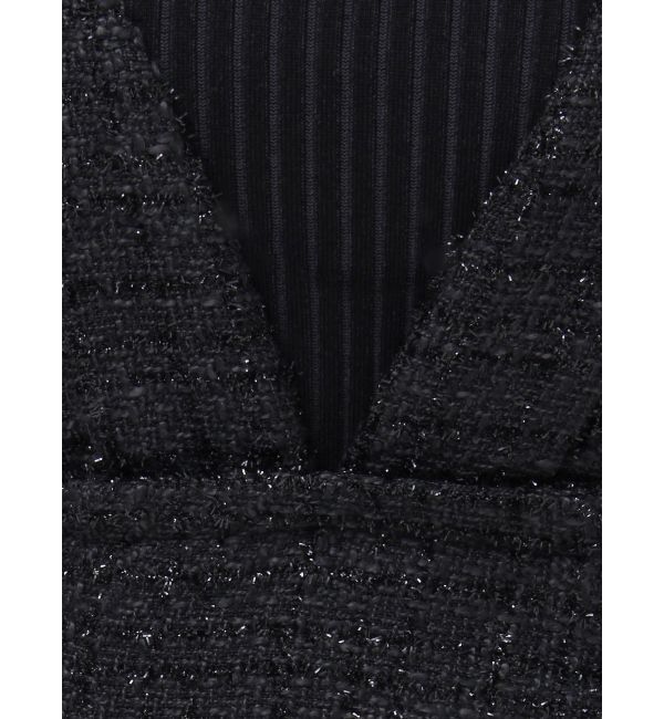 MURUA「ハイウエストツイードジャンパースカート」|ワンピース|