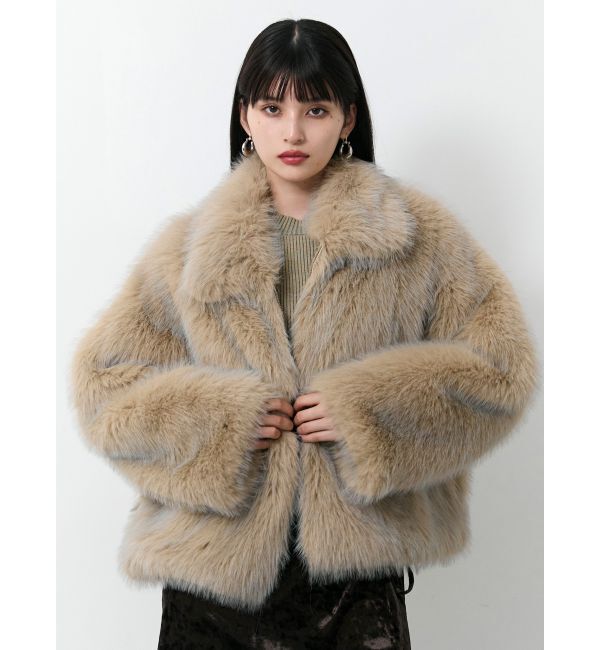 MURUA「MIXフェイクファーブルゾン」|ブルゾン・スタジャン|