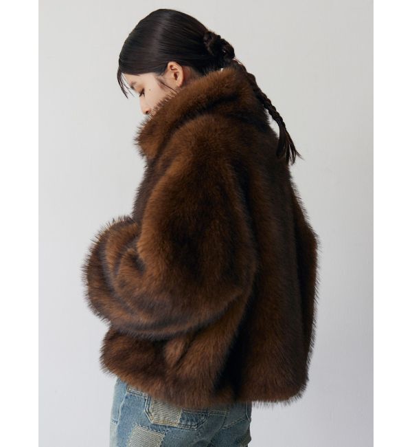 MURUA「MIXフェイクファーブルゾン」|ブルゾン・スタジャン|