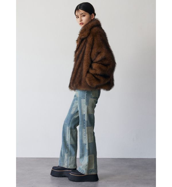 MURUA「MIXフェイクファーブルゾン」|ブルゾン・スタジャン|