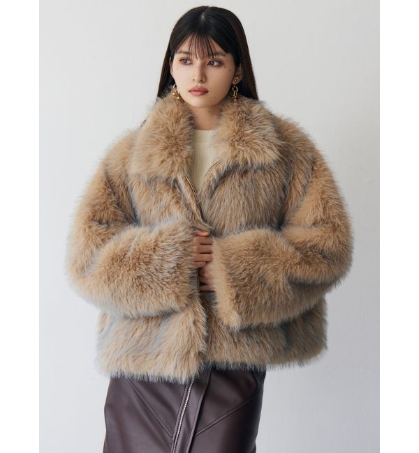 MURUA「MIXフェイクファーブルゾン」|ブルゾン・スタジャン|