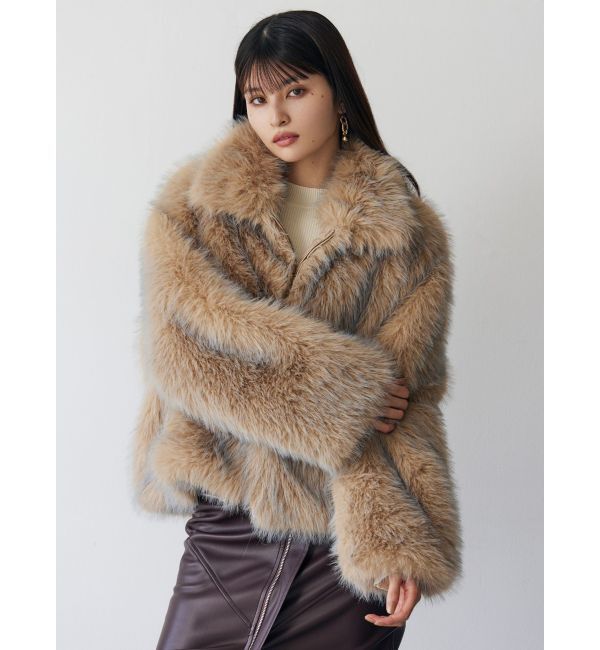 MURUA「MIXフェイクファーブルゾン」|ブルゾン・スタジャン|