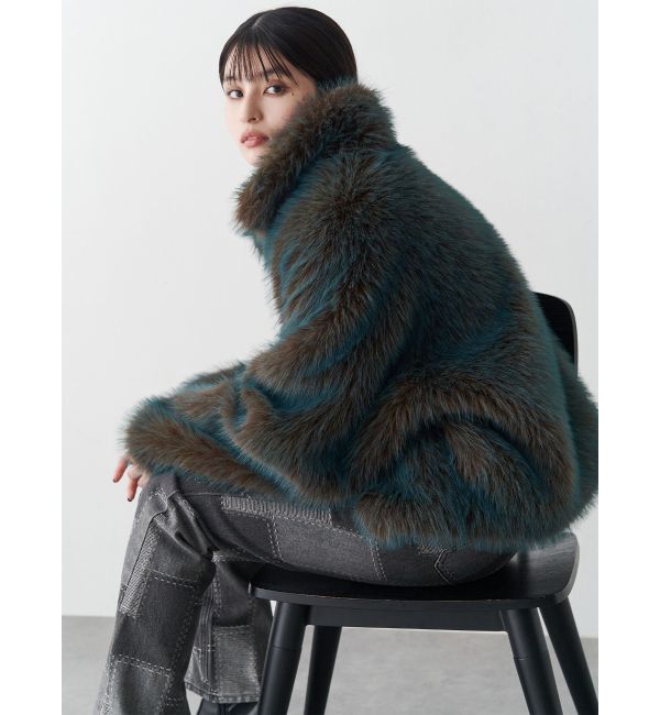 MURUA「MIXフェイクファーブルゾン」|ブルゾン・スタジャン|