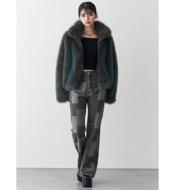 MURUA「MIXフェイクファーブルゾン」|ブルゾン・スタジャン|