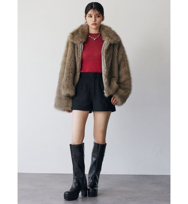 MURUA「MIXフェイクファーブルゾン」|ブルゾン・スタジャン|