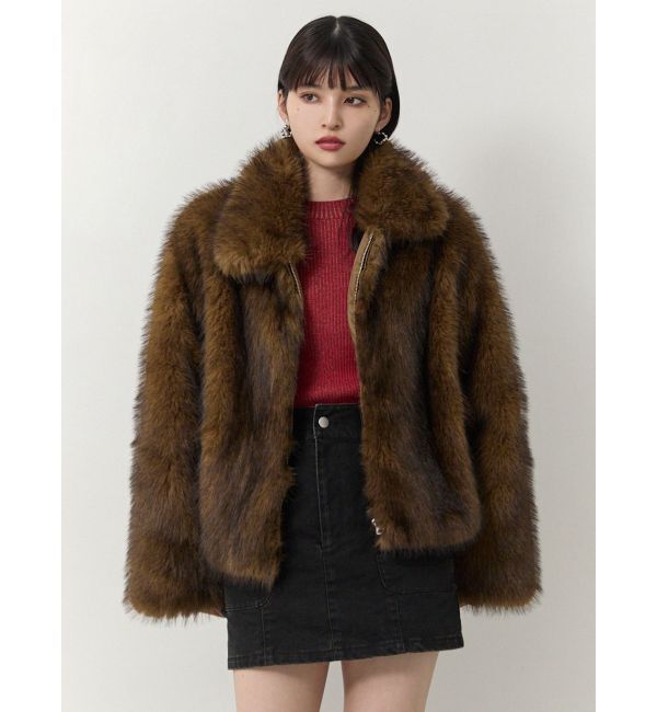 MURUA「MIXフェイクファーブルゾン」|ブルゾン・スタジャン|