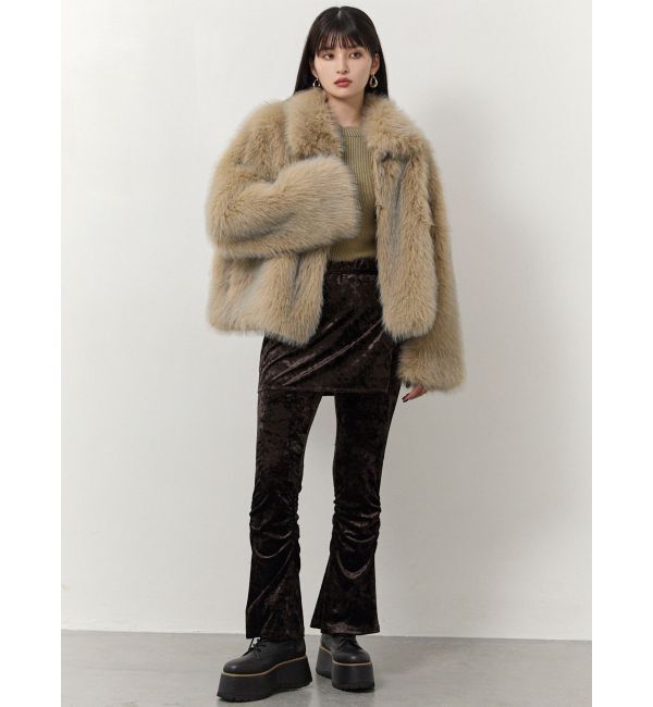 MURUA「MIXフェイクファーブルゾン」|ブルゾン・スタジャン|