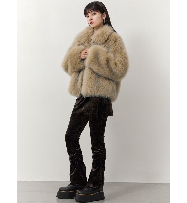 MURUA「MIXフェイクファーブルゾン」|ブルゾン・スタジャン|