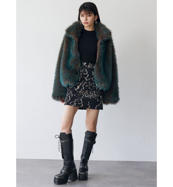 MURUA「MIXフェイクファーブルゾン」|ブルゾン・スタジャン|