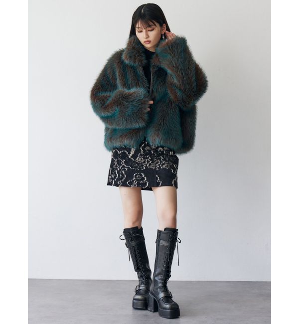 MURUA「MIXフェイクファーブルゾン」|ブルゾン・スタジャン|