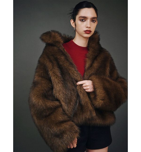 MURUA「MIXフェイクファーブルゾン」|ブルゾン・スタジャン|