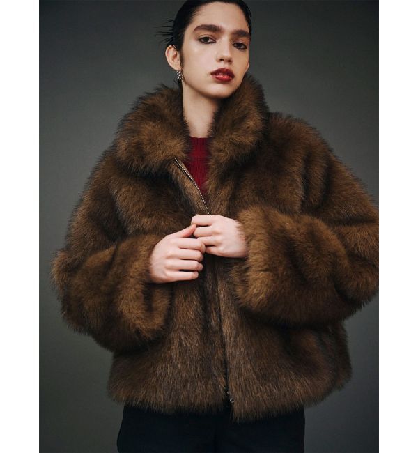 MURUA「MIXフェイクファーブルゾン」|ブルゾン・スタジャン|