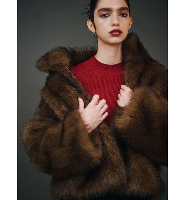 MURUA「MIXフェイクファーブルゾン」|ブルゾン・スタジャン|