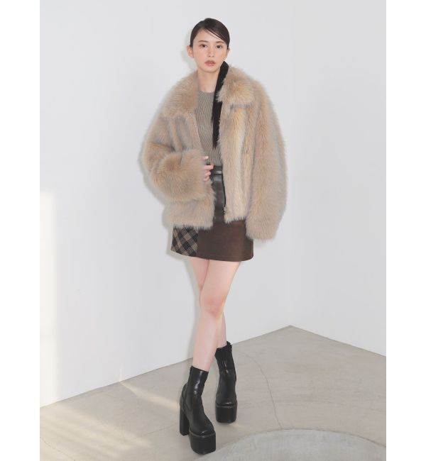 MURUA「MIXフェイクファーブルゾン」|ブルゾン・スタジャン|