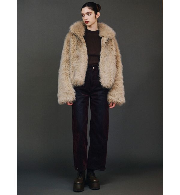 MURUA「MIXフェイクファーブルゾン」|ブルゾン・スタジャン|