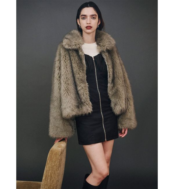 MURUA「MIXフェイクファーブルゾン」|ブルゾン・スタジャン|