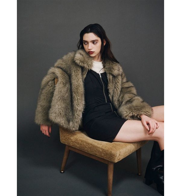 MURUA「MIXフェイクファーブルゾン」|ブルゾン・スタジャン|