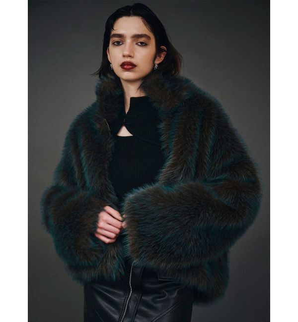 MURUA「MIXフェイクファーブルゾン」|ブルゾン・スタジャン|