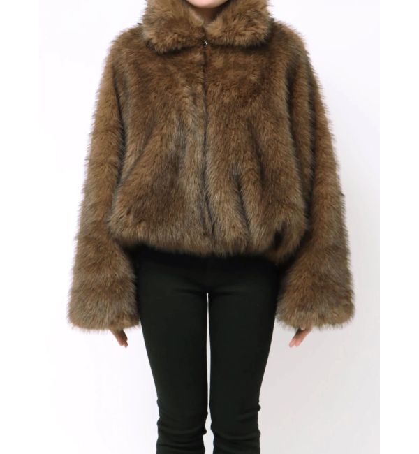 MURUA「MIXフェイクファーブルゾン」|ブルゾン・スタジャン|