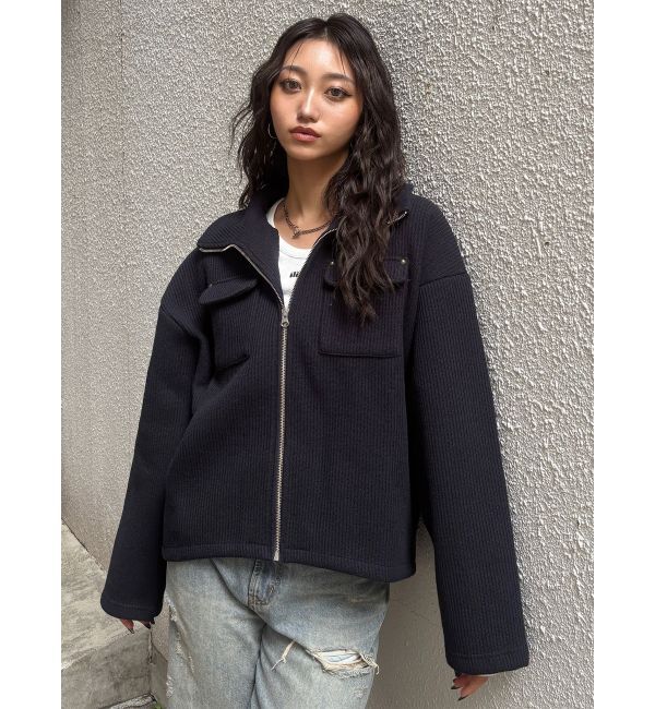 MURUA「スタンドZIPブルゾン【セット販売対象】」|ブルゾン・スタジャン|